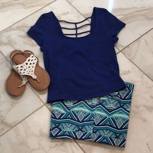 Blue Short Sleeve Shirt